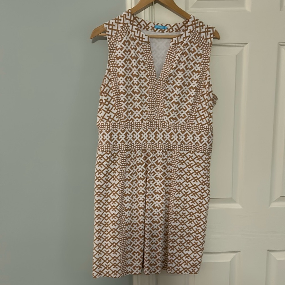J. Mclaughlin Lola sleeveless geo print dress szXL